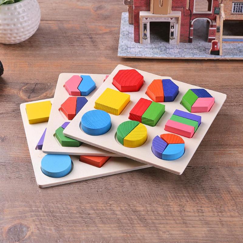 Geometric Educational Wooden Puzzle Toy