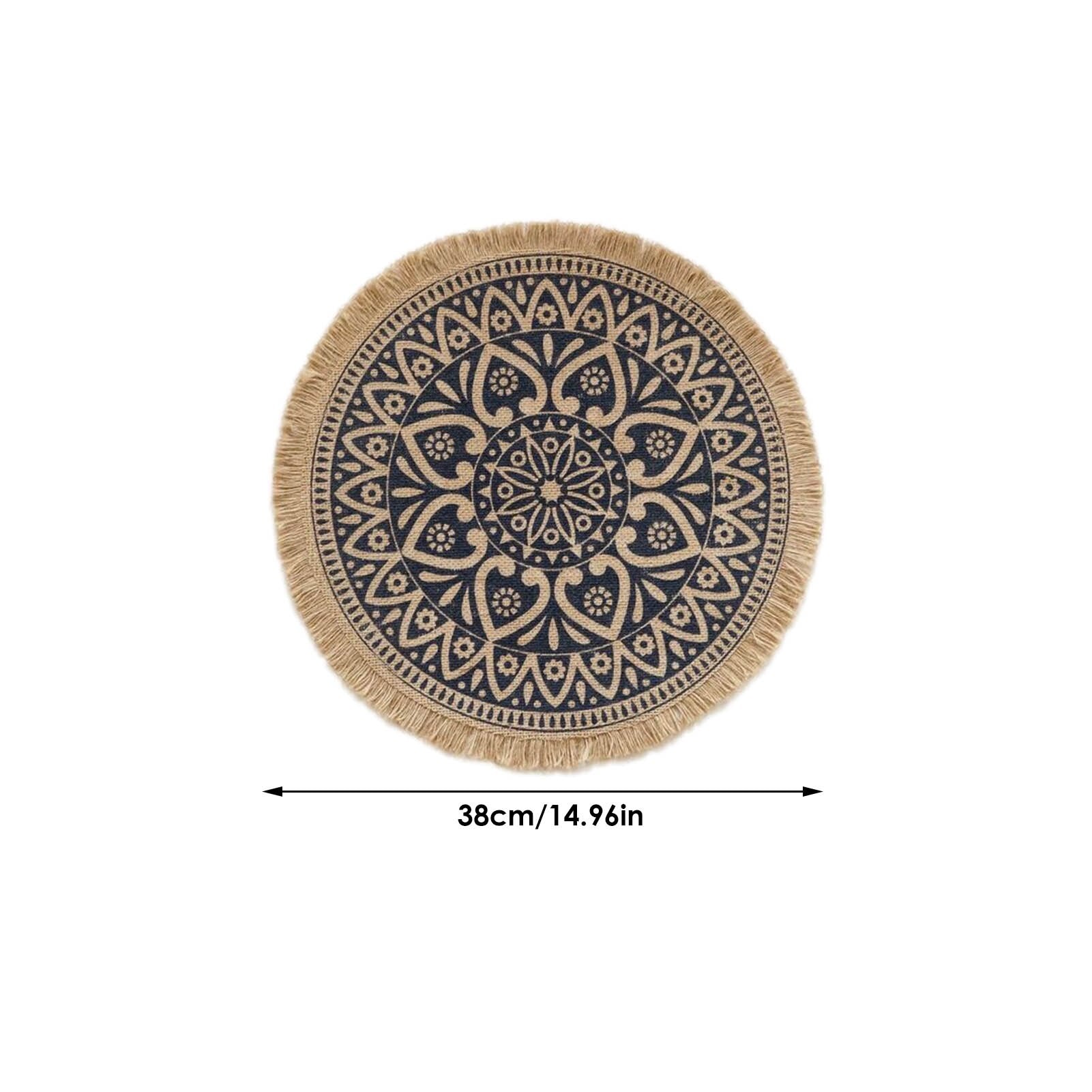 Bohemian Style Macrame Cup Pad Candle