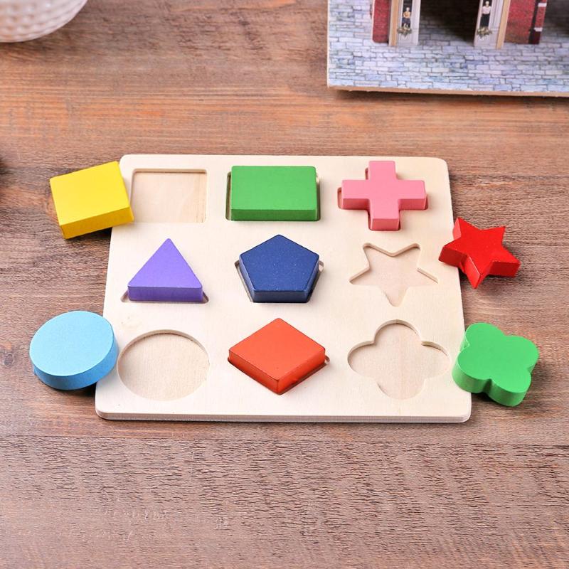 Geometric Educational Wooden Puzzle Toy
