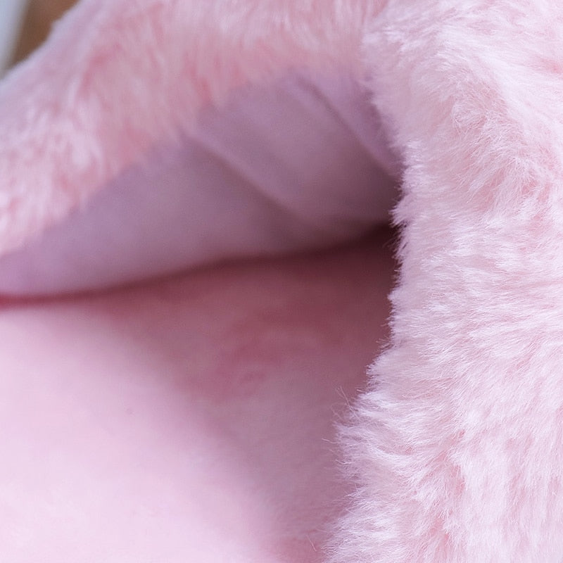 Women's Cute Alpaca Plush Slippers