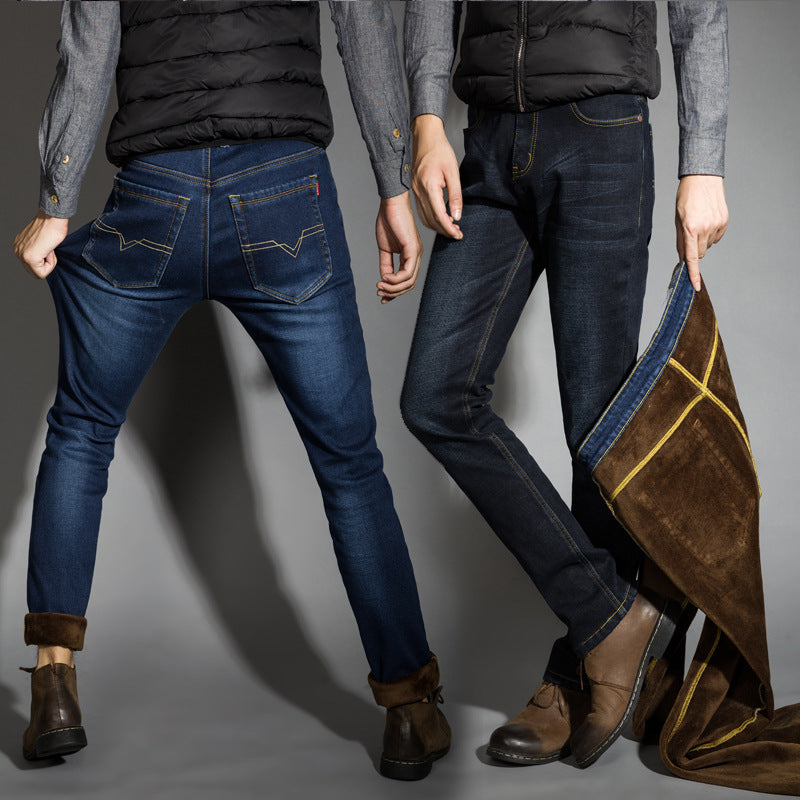 Men's Slim Fit Warm Jeans
