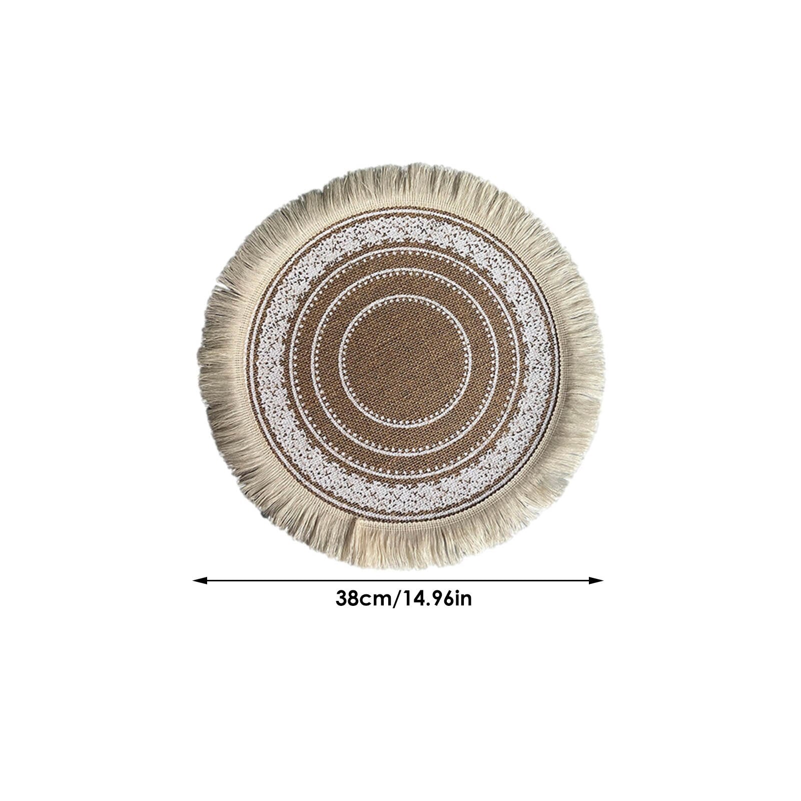 Bohemian Style Macrame Cup Pad Candle