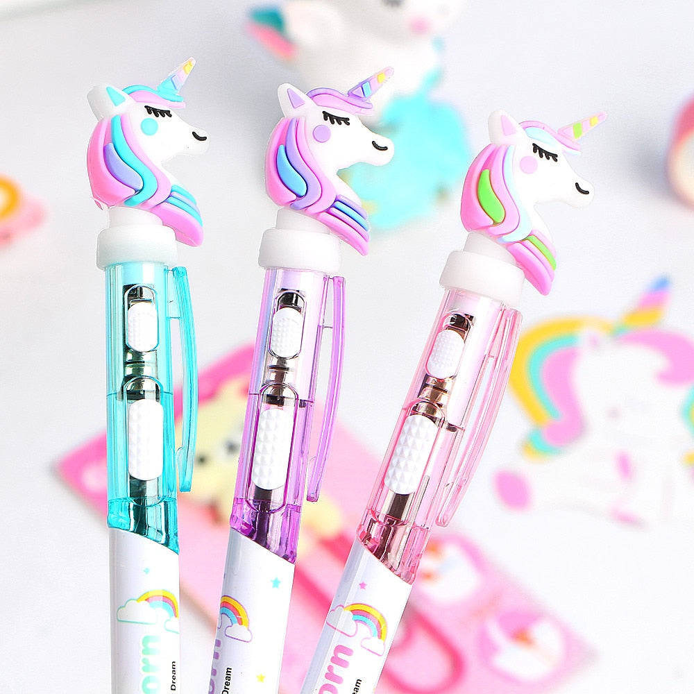 Creative Cartoon Light Unicorn Pen