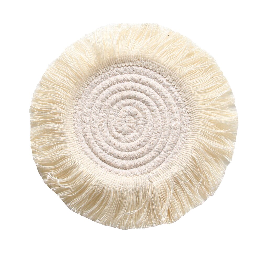Bohemian Style Macrame Cup Pad Candle