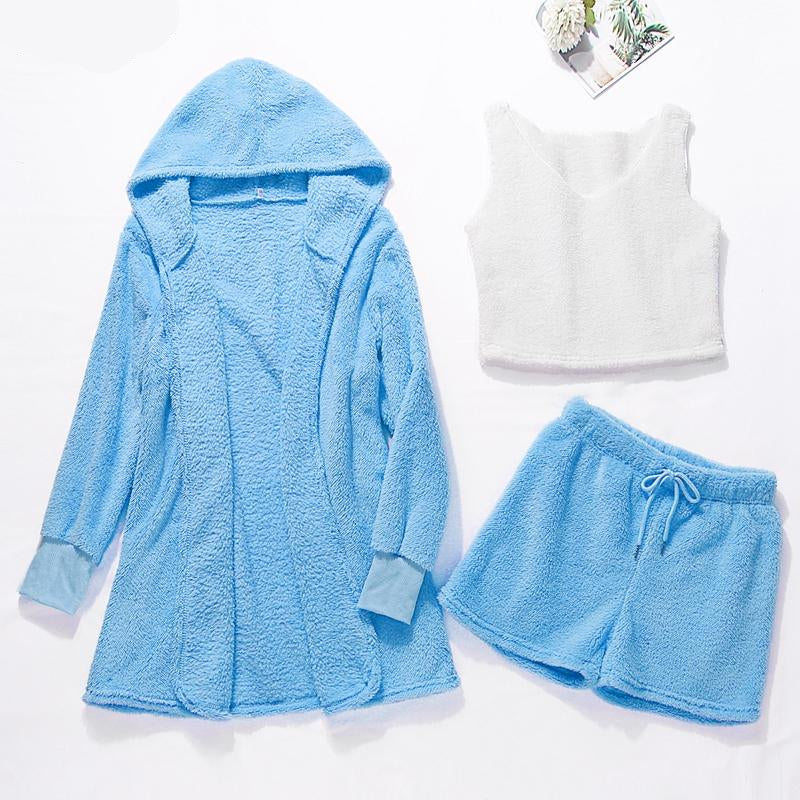 Winter Warm Flannel Pajamas Set for Women