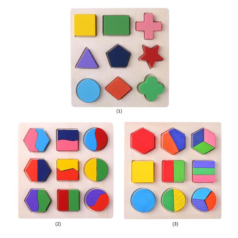 Geometric Educational Wooden Puzzle Toy