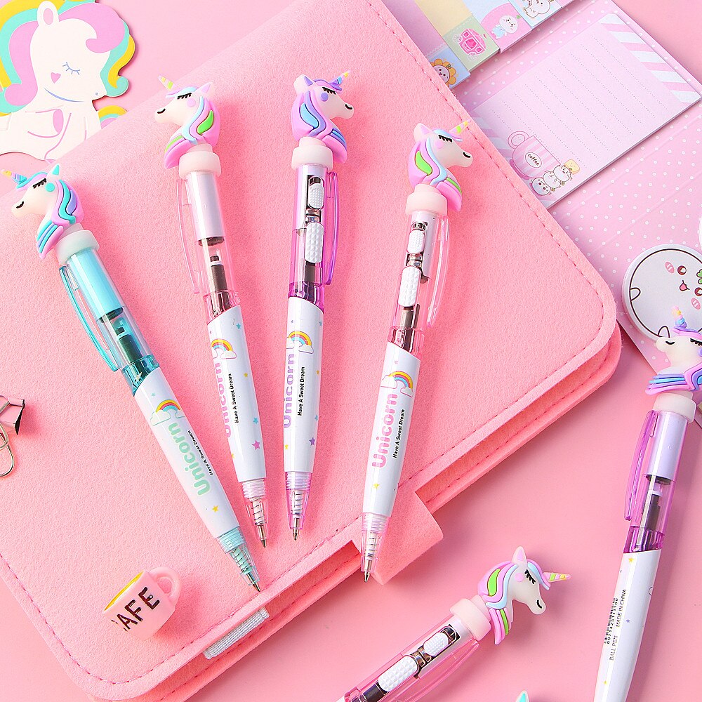 Creative Cartoon Light Unicorn Pen
