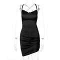 Women's Sleeveless Satin Dress
