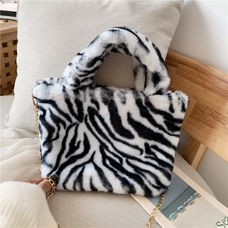 Women's Wild One Plush Tote Bag