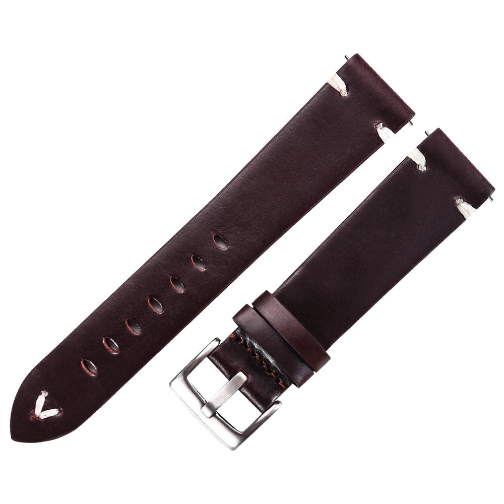 Universal Quick Release Leather Watchband