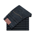Men's Straight Blue Stretch Jeans
