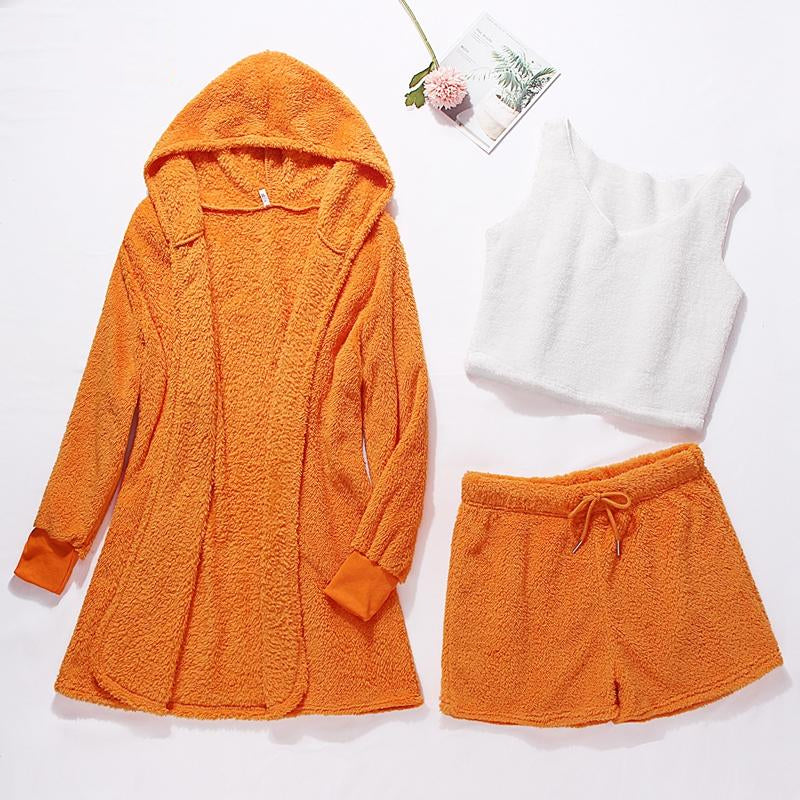 Winter Warm Flannel Pajamas Set for Women