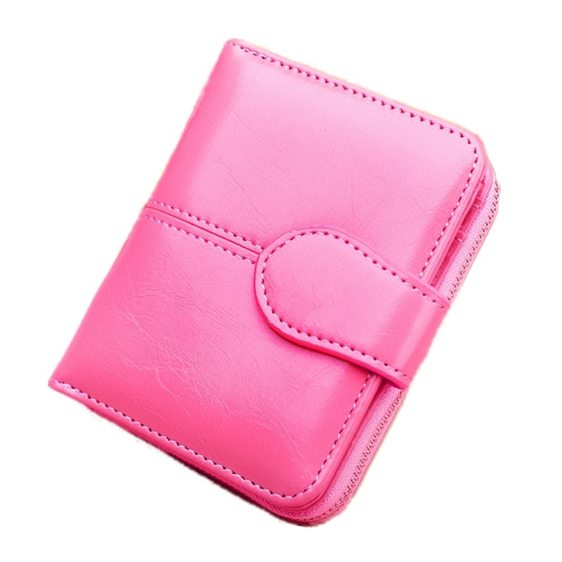 PU Leather Short Wallet for Women