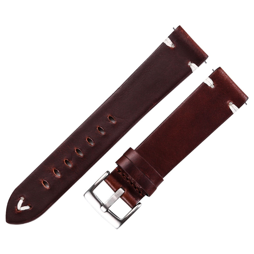 Universal Quick Release Leather Watchband