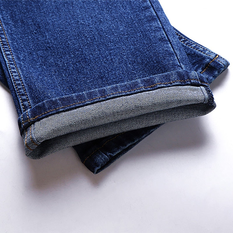 Men's High Waisted Thick Classic Jeans