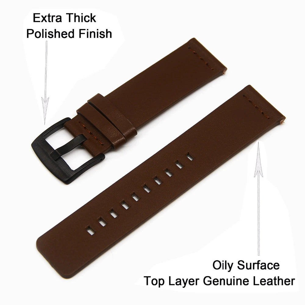 Genuine Leather Watch Band for Samsung Galaxy Watch