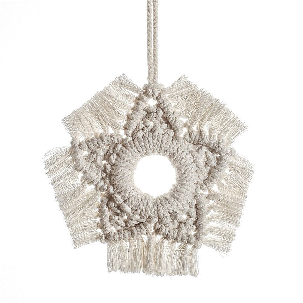 Bohemian Style Macrame Cup Pad Candle