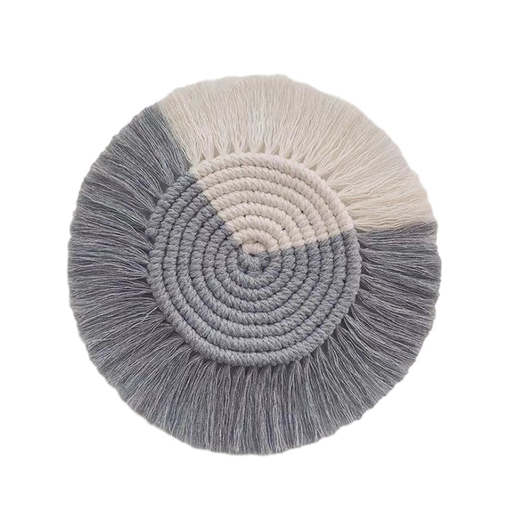 Bohemian Style Macrame Cup Pad Candle