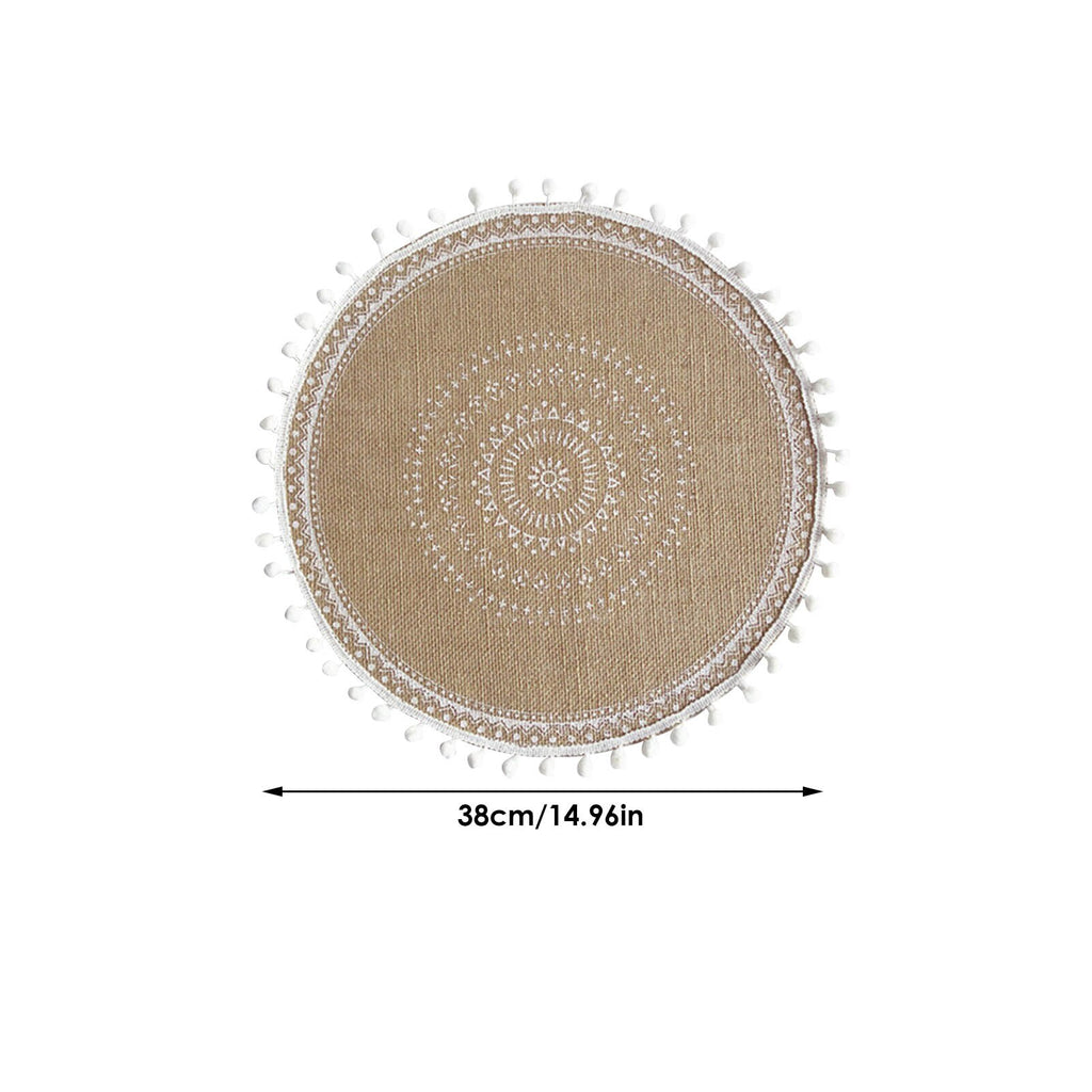 Bohemian Style Macrame Cup Pad Candle