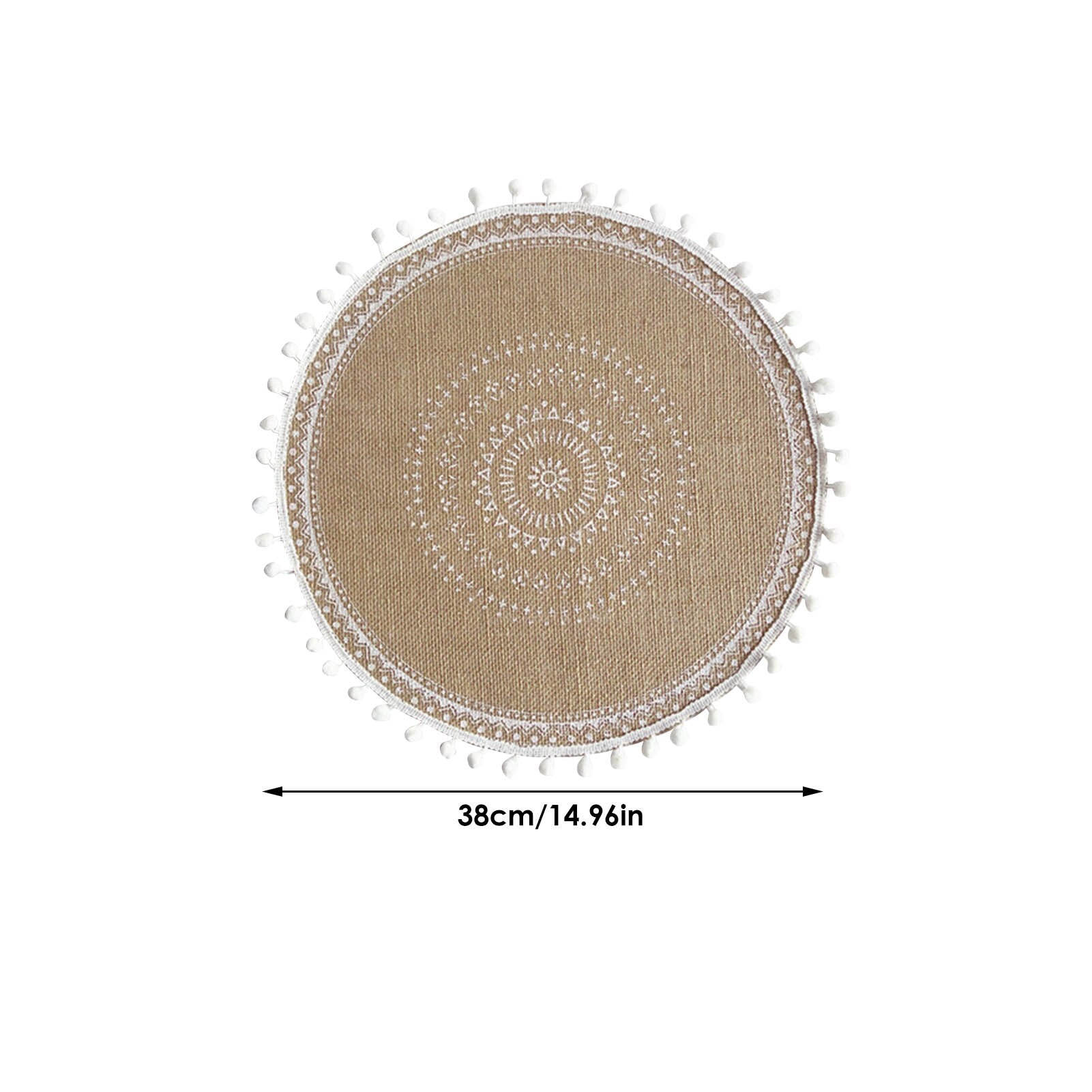 Bohemian Style Macrame Cup Pad Candle