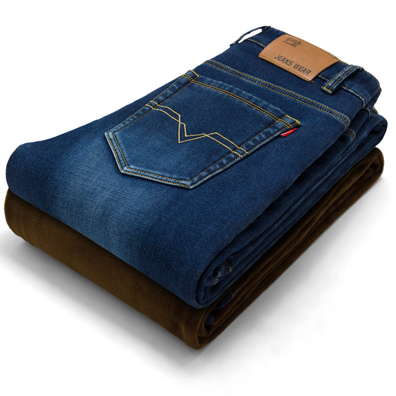 Men's Slim Fit Warm Jeans
