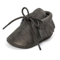 Baby's Solid Color Leather Moccasins